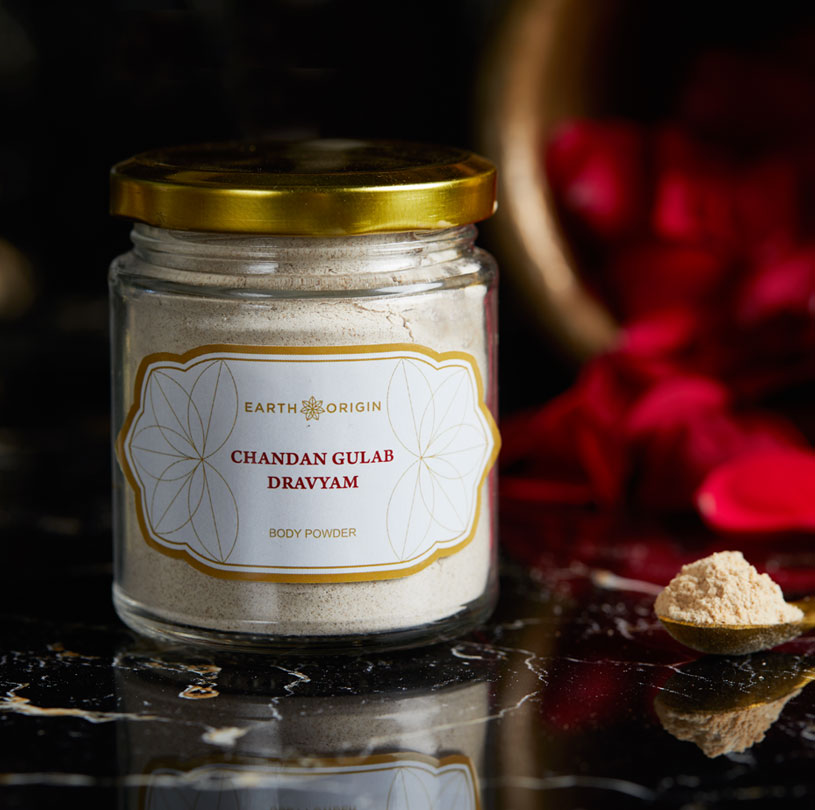 Chandan Gulab Dravyam Body Powder